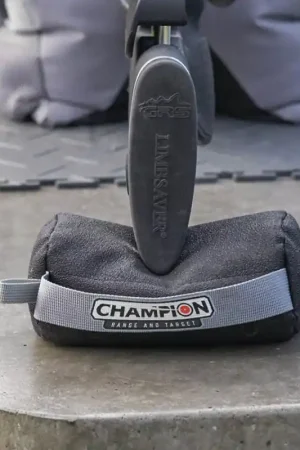 Champion Targets Shooting Bag Rear Wedge Bag Black with Gray Accents | On Sale
