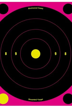 Birchwood Casey Shoot-N-C Self-Adhesive Paper Targets Bullseye 8in - Order Now
