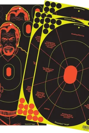 Hot Buy - Birchwood Casey 34630 Shoot-N-C Combo Pack 12 in x 18 in 5 Pack Self-Adhesive Targets Black/Red