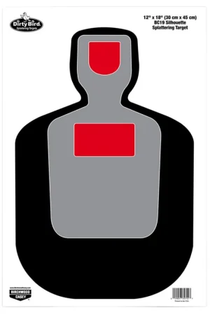 Customer Favorite - Birchwood Casey Dirty Bird BC-19 Silhouette Target Black/Gray