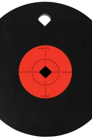 Birchwood Casey World of Targets Single Hole Black Gong Orange Target Spot AR500 Steel | Extra Savings