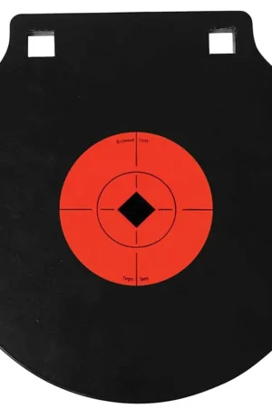 Great Deal | Birchwood Casey World of Targets Double Hole AR500 Gong Black Gong With Orange Target