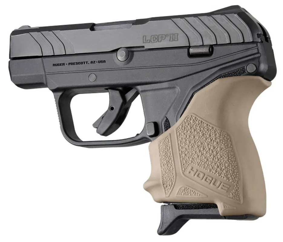 Order Now | Hogue HandAll Beavertail Grip Sleeve Ruger LCP II Textured Flat Dark Earth