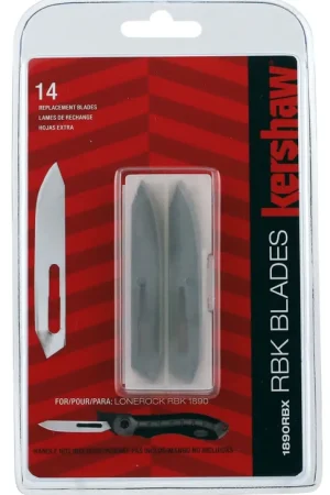 Just Released - Kershaw LoneRock RBK Replacement Blades Satin