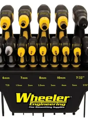 Wheeler 30-Piece P-Handle Hex & Torx Driver Set Black Rubber Handle - Popular