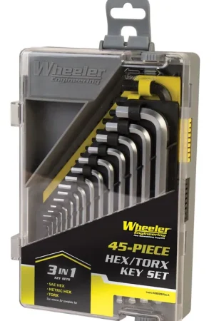 New Release - Wheeler SAE/Metric Hex & Torx Key Set 45-Piece