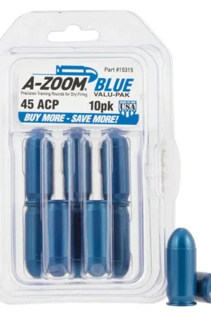 A-Zoom Pistol Training Rounds .45 ACP 10 Pack Hard Anodized - Top Quality