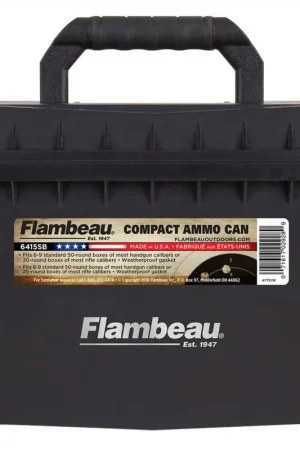 Popular Choice | Flambeau Outdoors Compact Ammo Can 6415SB Compact Ammo Can Black
