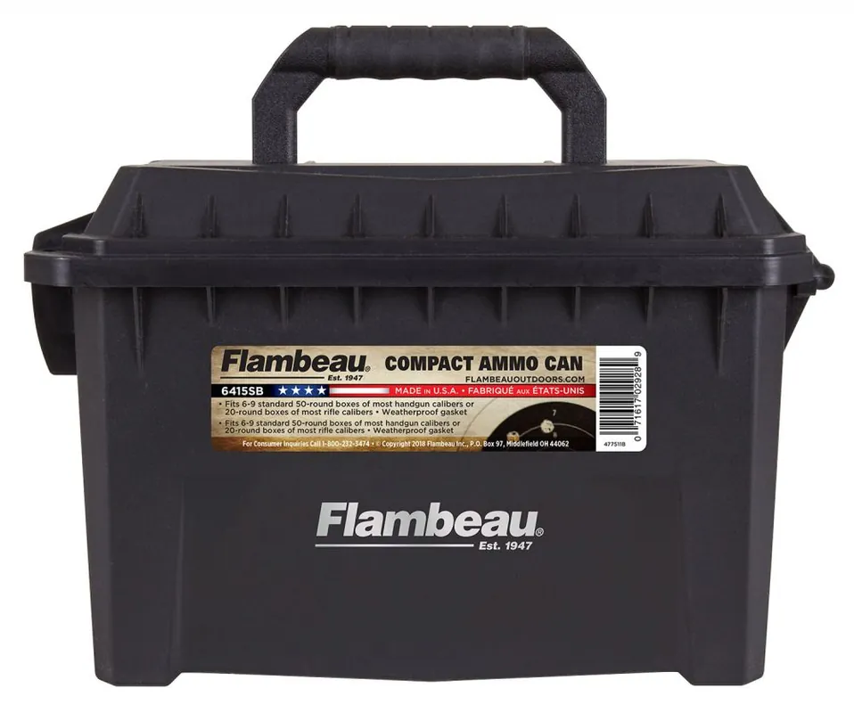 Popular Choice | Flambeau Outdoors Compact Ammo Can 6415SB Compact Ammo Can Black