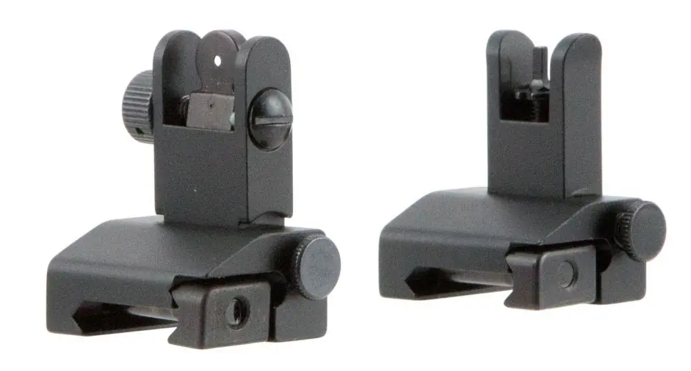 TacFire Low Profile Flip-Up Iron Sight Set AR Platform | Flash Deal