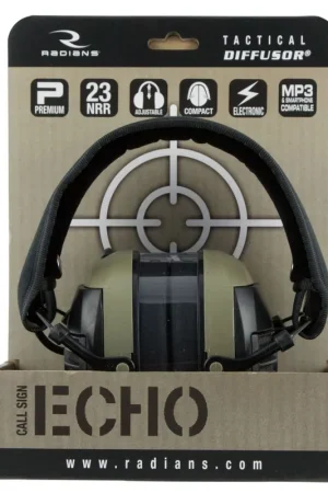 One Day Deal | Radians Diffusor Electronic Muff Tan with Black Band