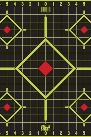 Latest | Pro-Shot Products SplatterShot Sight-In Self-Adhesive Paper 17.75" 5-Diamond Black/Green