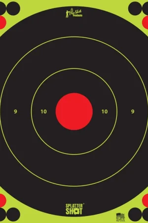 Pro-Shot Products SplatterShot Self-Adhesive Paper Bullseye Black/Green 5 Pack - Reliable Choice