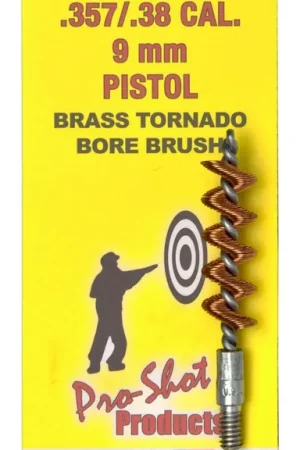Pro-Shot Products Tornado Bore Brush .38,9mm Pistol 8-32 Bronze | Hot Deal
