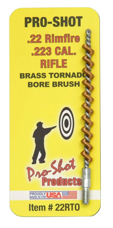 Clearance | Pro-Shot Products Tornado Bore Brush .22 Cal Rifle Bronze