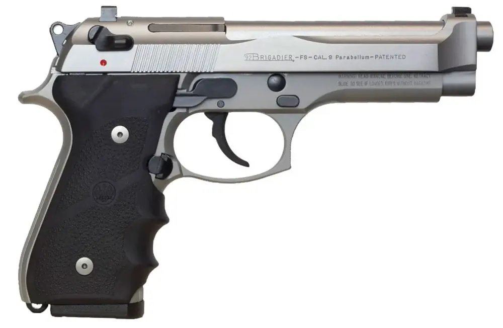 Top Quality | Beretta 92FS Brigadier 9mm Stainless/Silver Pistol