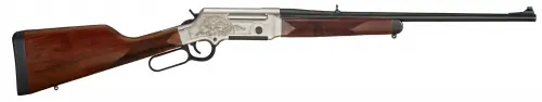 Limited Offer - Henry Long Ranger Deluxe .223 Remington 5.56 NATO Nickel Plated with 24K Gold Inlay Rifle
