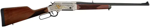 Henry Long Ranger Wildlife Lever Action .243 Winchester Nickel Plated With 24K Gold Inlay Rifle | Now Available