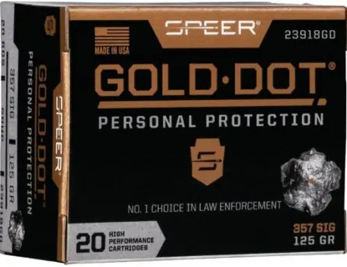 Premium Quality - Speer Gold Dot Personal Protection .357 Sig