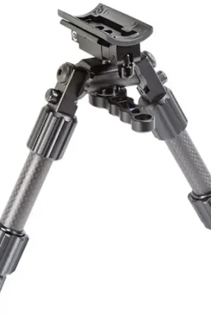 Caldwell AccuMax Premium Carbon Fiber Swivel Stud Bipod 6-9in | Professional Grade