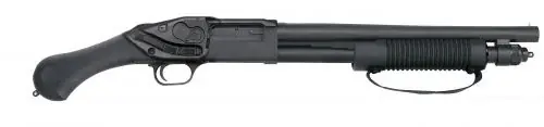 Shop Online - Mossberg 590 Shockwave Laser Saddle 12 Gauge Blued Shotgun w/ Crimson Trace Laser
