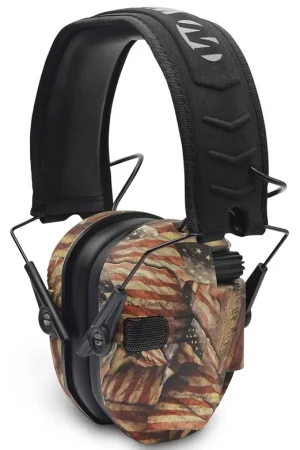 Walker’s Razor Slim 23 dB Electronic Ear Muffs US Flag | Trending