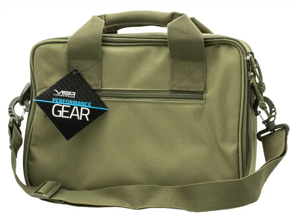 NcSTAR Double Pistol Range Bag 2 Handguns Green | High Quality