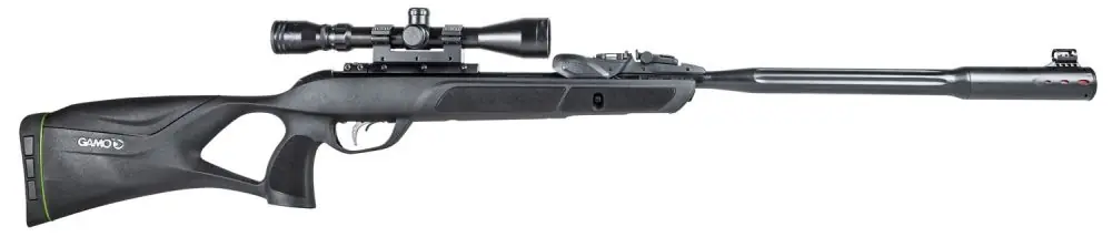 Direct From Factory - Gamo Swarm Fusion 10X Gen3 Gas Piston .22 Pellet Inertia-Fed Thumbhole Black