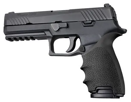 Hogue HandAll Beavertail Grip Sleeve for SIG P320 Black Rubber | Easy Returns