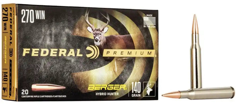 Just Released - Federal Premium Berger Hybrid Hunter .270 Winchester