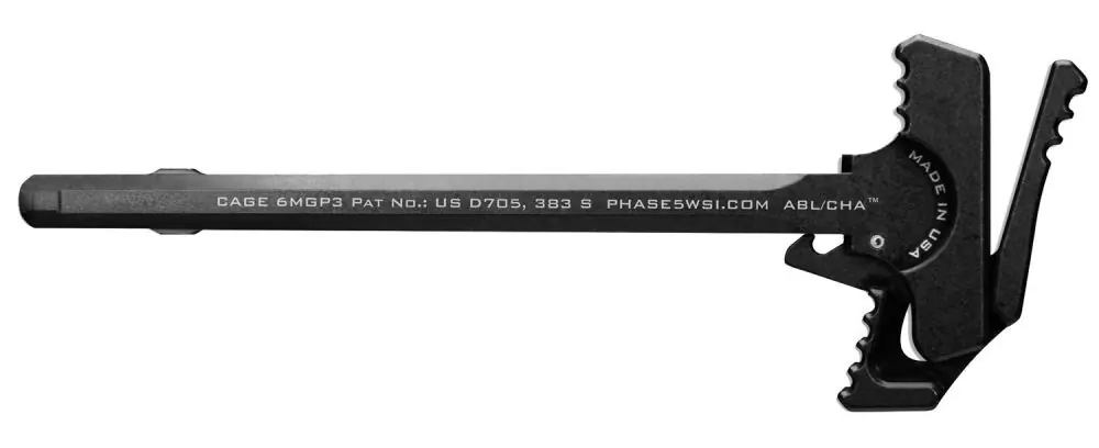 Manufacturer Direct - Phase 5 Weapon Systems Battle Latch/Charging Handle Assembly Ambidextrous Black Anodized 7075 Aluminum