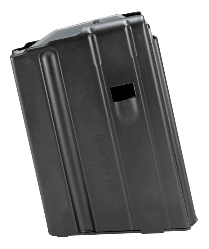 Secure Checkout | DuraMag Steel 6.8 SPC / .22 Nosler 10-Round Detachable Magazine w/Gray Follower Black