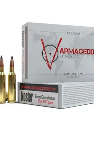 Big Sale | Nosler Varmageddon Flat Base Tipped 6mm Creedmoor