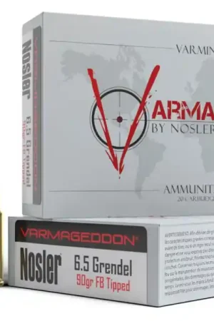 Nosler Varmageddon Flat Base Tipped 6.5 Grendel - This Week Only