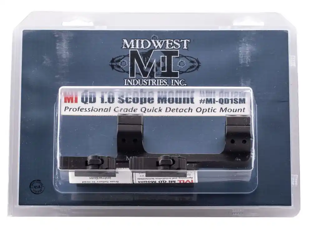 Must-Have - Midwest Industries Quick Detach 1-Pc Base & Ring Combo 1" Black