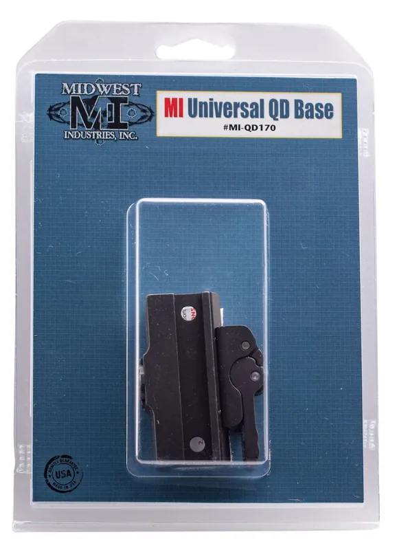 Ships Fast - Midwest Industries MIQD170 Universal Quick Detach Base Black