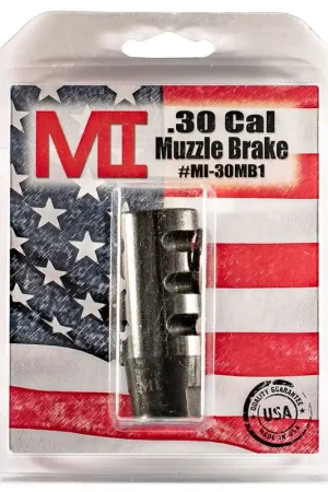 Hurry | Midwest Industries AR Muzzle Break 30 Caliber 5/8-24 TPI Black Phosphate Steel