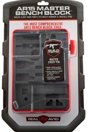 Don't Miss Out - Real Avid Revo Master Bench Block AR-15 Black Polymer Resin