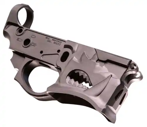 Shop Now - Sharps Bros Warthog Stripped Lower .223 Remington Black Hardcoat Anodized AR-15 Lower Receiver