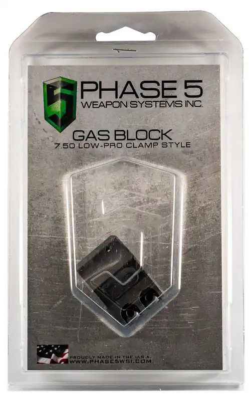 Phase 5 Lo Pro Gas Block Clamp Style 0.750" Black | Hot Deal