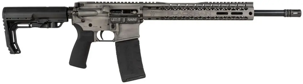 Black Rain Ordnance Spec15+ Fusion .223 Remington 5.56 NATO Titanium Battleworn Cerakote Rifle - Trending