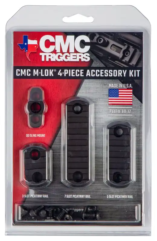 CMC Triggers M-LOK 4-Piece Rail Kit Black Anodized Aluminum | Best-Selling