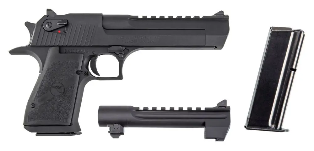 Magnum Research Desert Eagle Mark XIX Two-Barrel Set .50 AE .429 DE Mag Blue/Black Pistol - One Day Deal