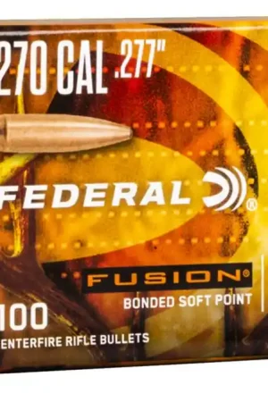 Latest Arrival | Federal Premium Fusion Component 270 Win .277 130 gr Fusion Soft Point FB277F2