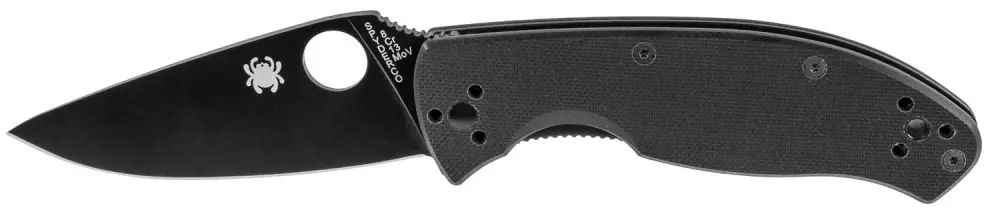 Spyderco Tenacious Folding Knife Black - Secure Shopping