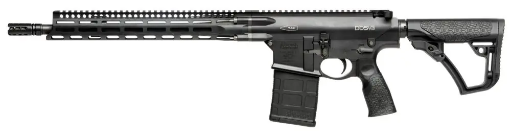 Daniel Defense DD5 V3 CO Compliant 16-Inch 7.62x51 NATO Black Hard Coat Anodized Black Phosphate Rifle | Premium