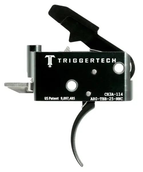 Sale | TriggerTech AROTBB25NNC Adaptable Primary Two-Stage Traditional Curved Trigger AR-15 Right