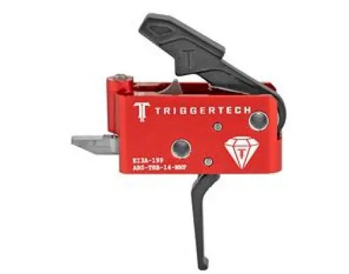 TriggerTech AR Diamond Flat Trigger AR-15 Diamond Flat Black - Super Sale