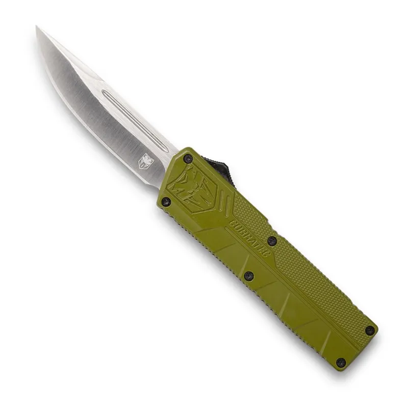 Ready to Order - Cobratec Knives Lightweight OTF OD Green Aluminum