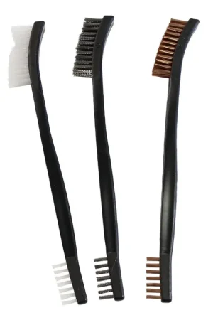 Birchwood Casey Utility Brushes Universal Nylon Bronze Stainless Steel 3-Pack - Ends Today